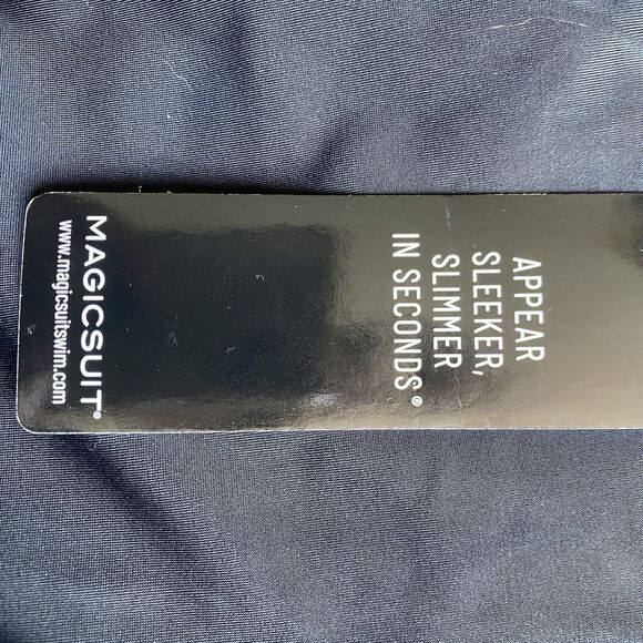 Magicsuit One Piece Swimsuit Size 10 Purple Floral Slimming Wrap Underwire $166 - Picture 10 of 10